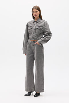 LAINE DENIM JACKET - PORTLAND GREY