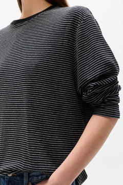 LIAM LONG SLEEVE - NAVY STRIPE