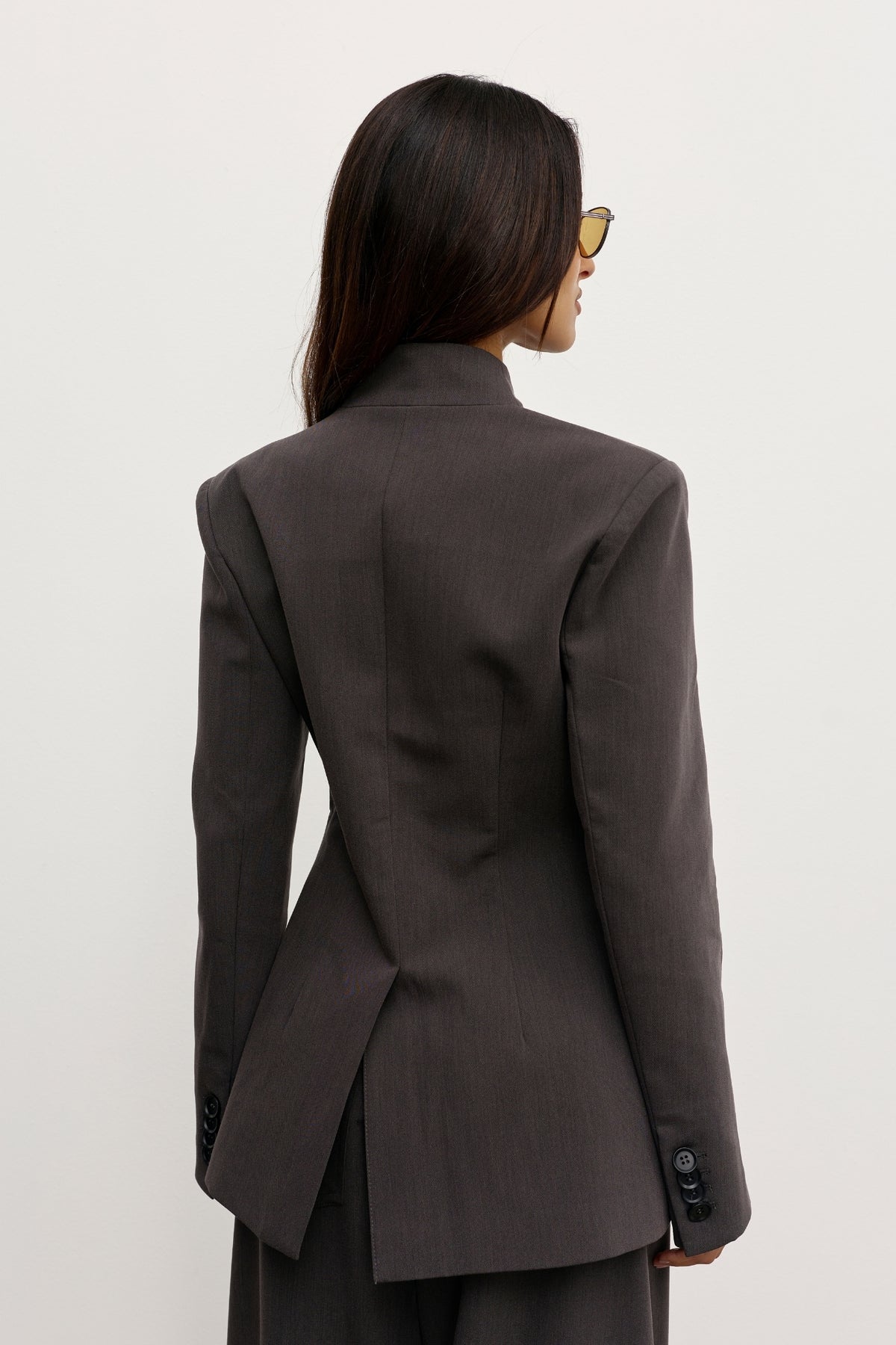 LINDSAY BLAZER - CHARCOAL