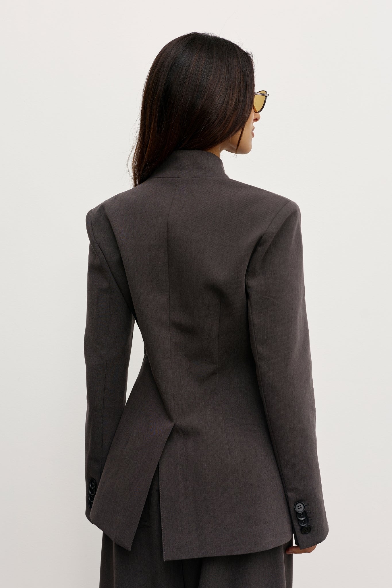 LINDSAY BLAZER - CHARCOAL