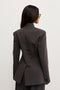 LINDSAY BLAZER - CHARCOAL