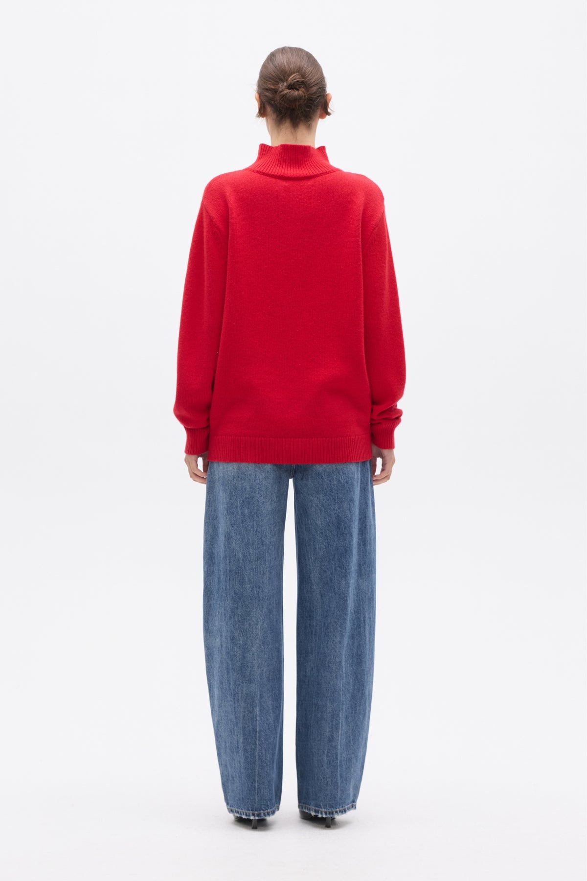 LOTTIE KNIT TURTLENECK - RED
