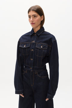 LAINE DENIM JACKET - DARK INDIGO