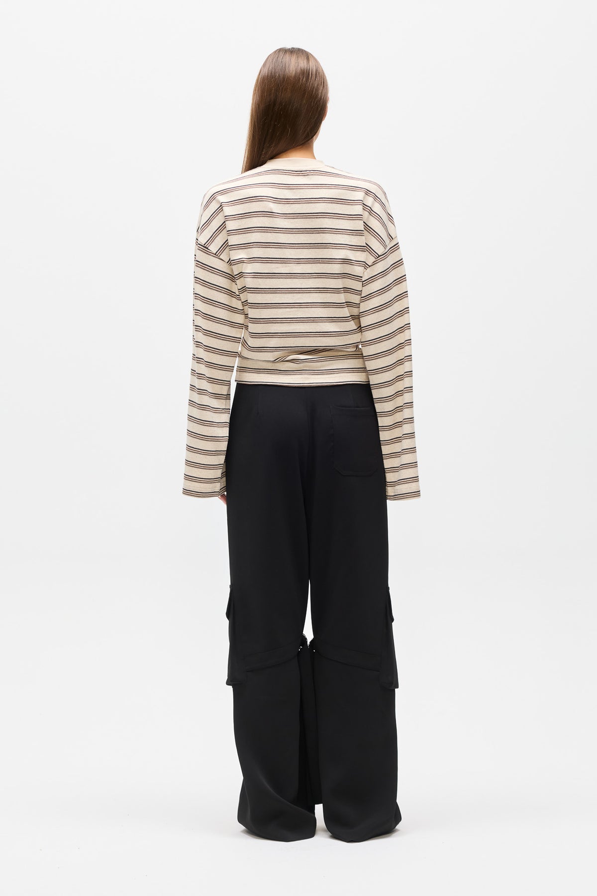 LEX LONG SLEEVE - MOCHA STRIPE