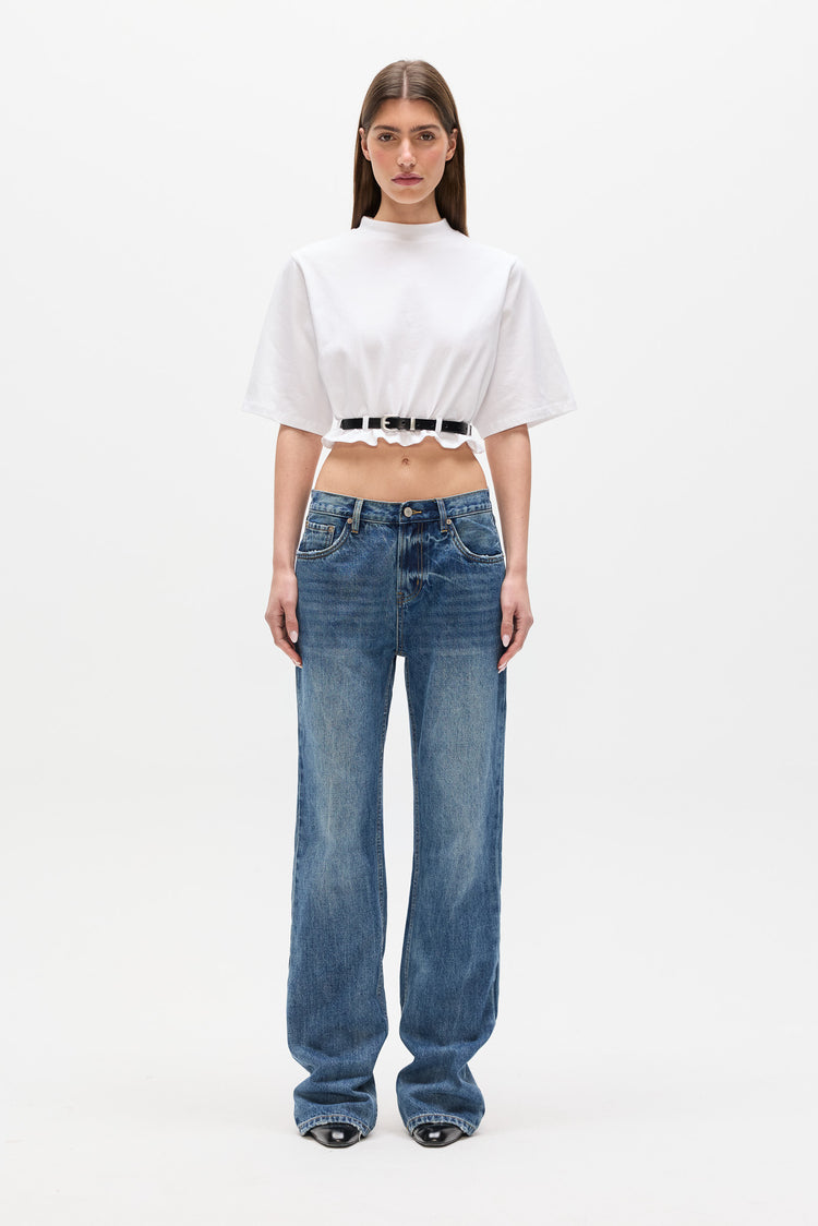 LINA T-SHIRT - CREMÉ WHITE
