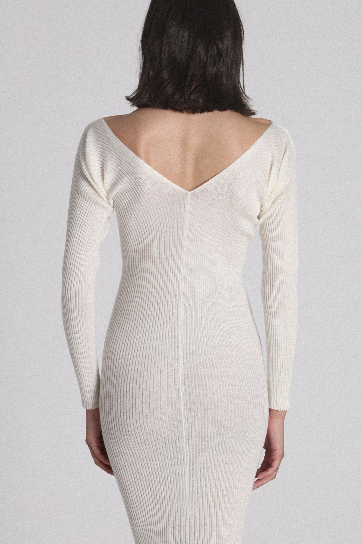 MADISON KNIT DRESS - IVORY