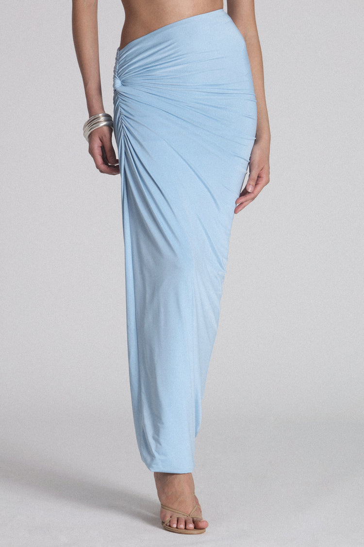 MANHATTAN MAXI SKIRT - BLUE