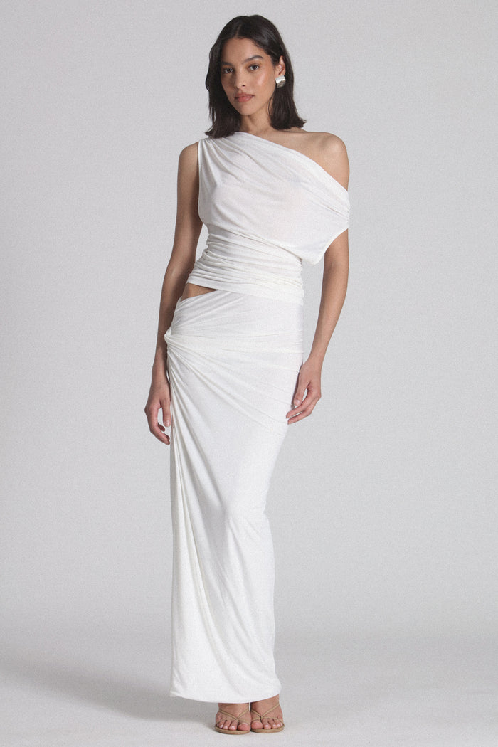 MANHATTAN MAXI SKIRT - WHITE