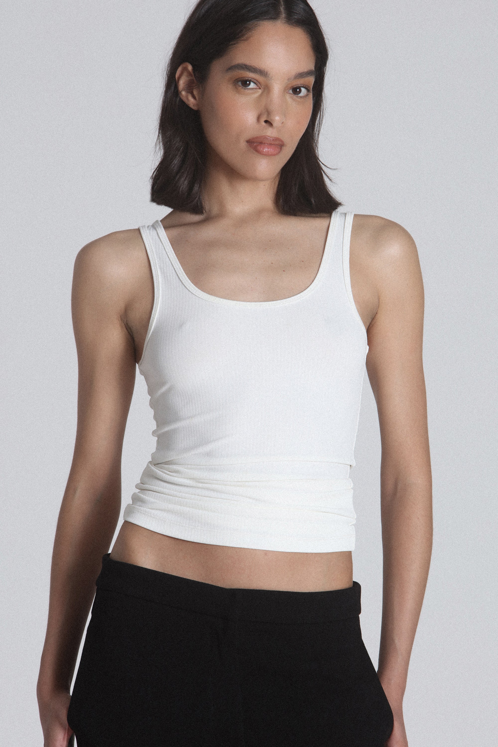 Carrie Tank in White Carrie Tank in White