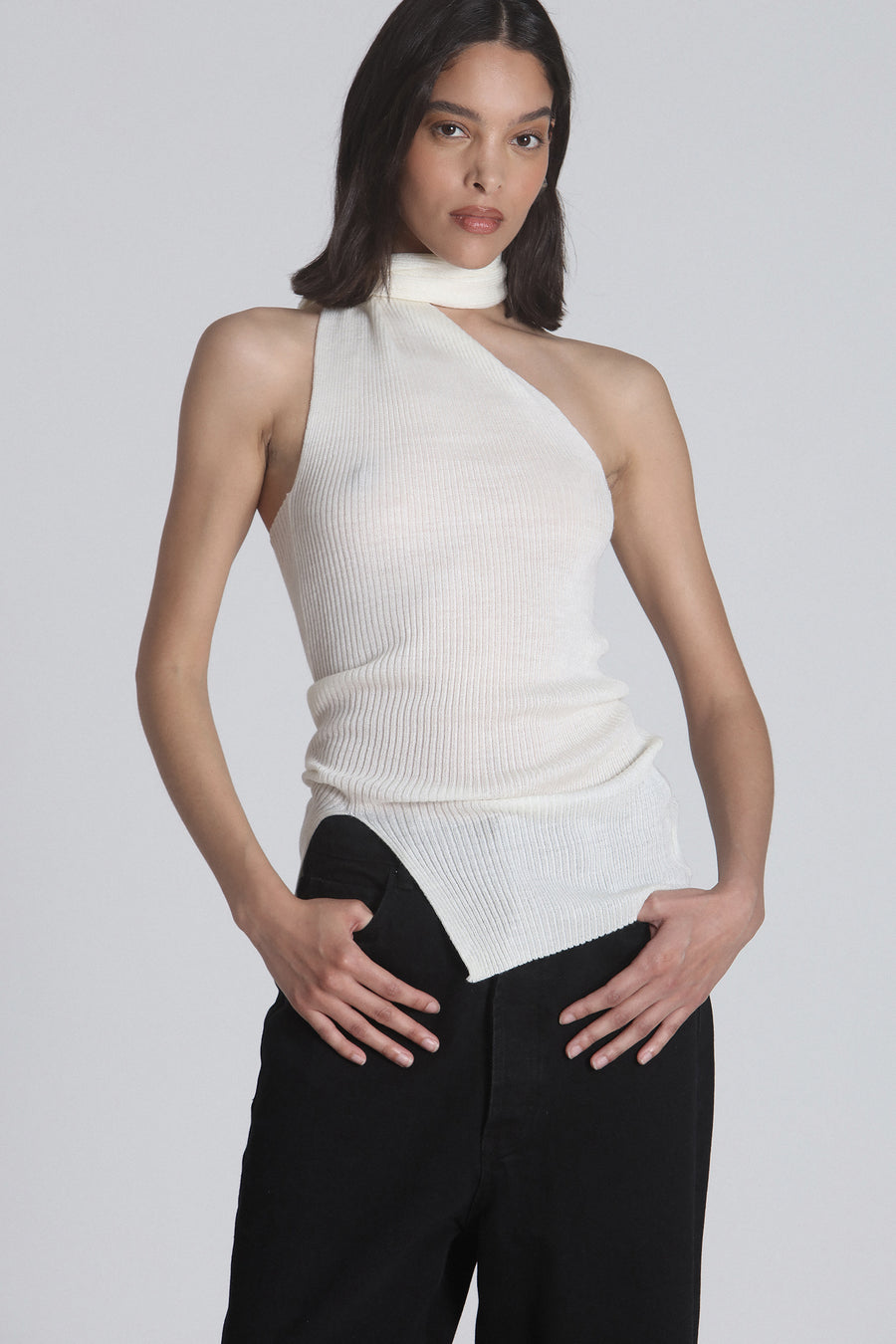 BARCLAY KNIT TOP - IVORY