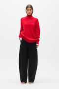 LOTTIE KNIT TURTLENECK - RED