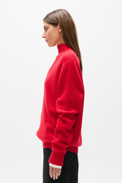 LOTTIE KNIT TURTLENECK - RED