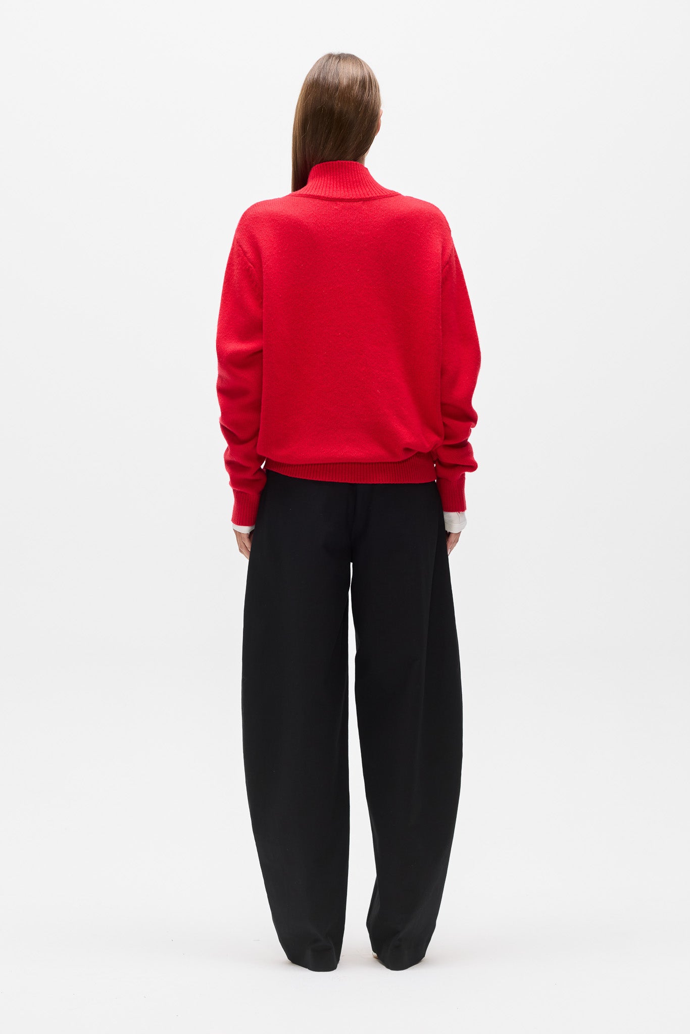 LOTTIE KNIT TURTLENECK - RED