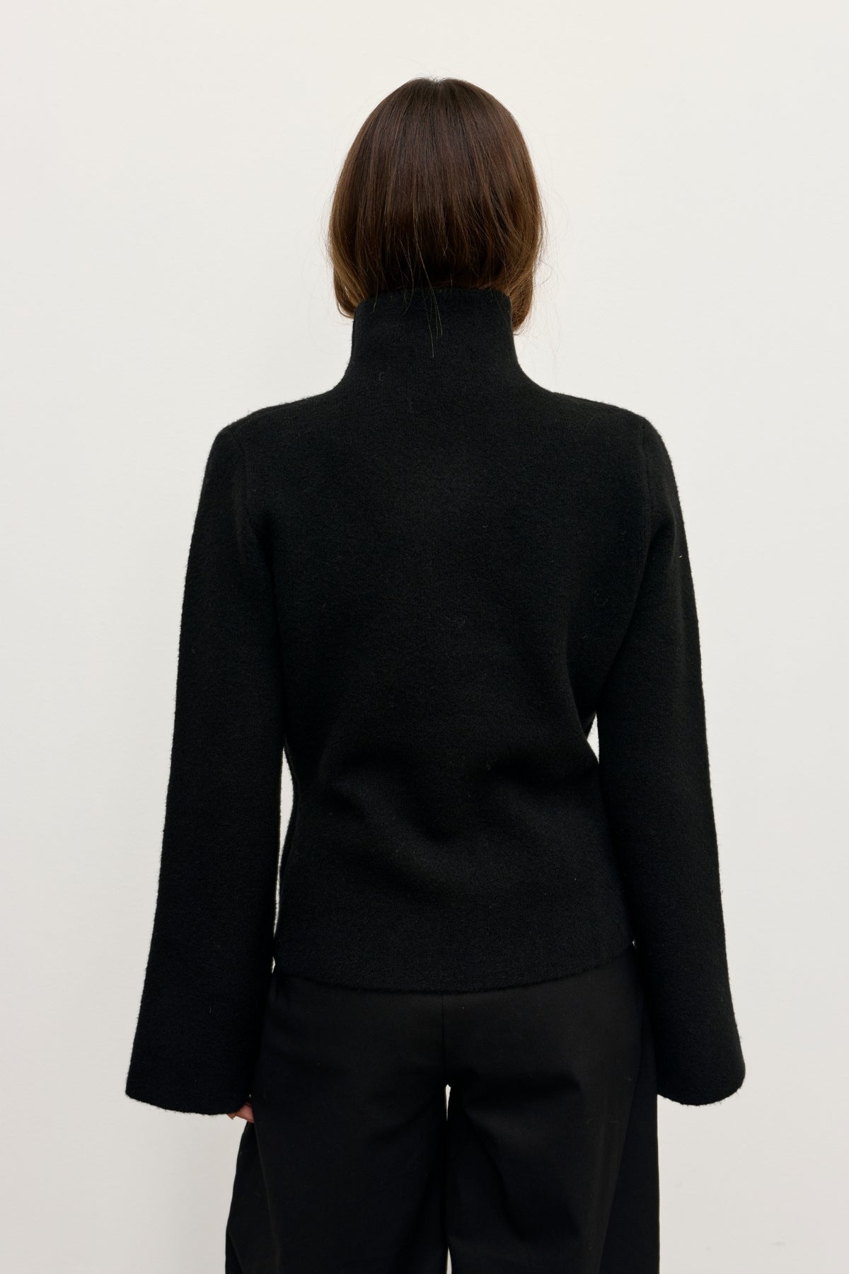 MAISIE KNIT TURTLENECK - BLACK