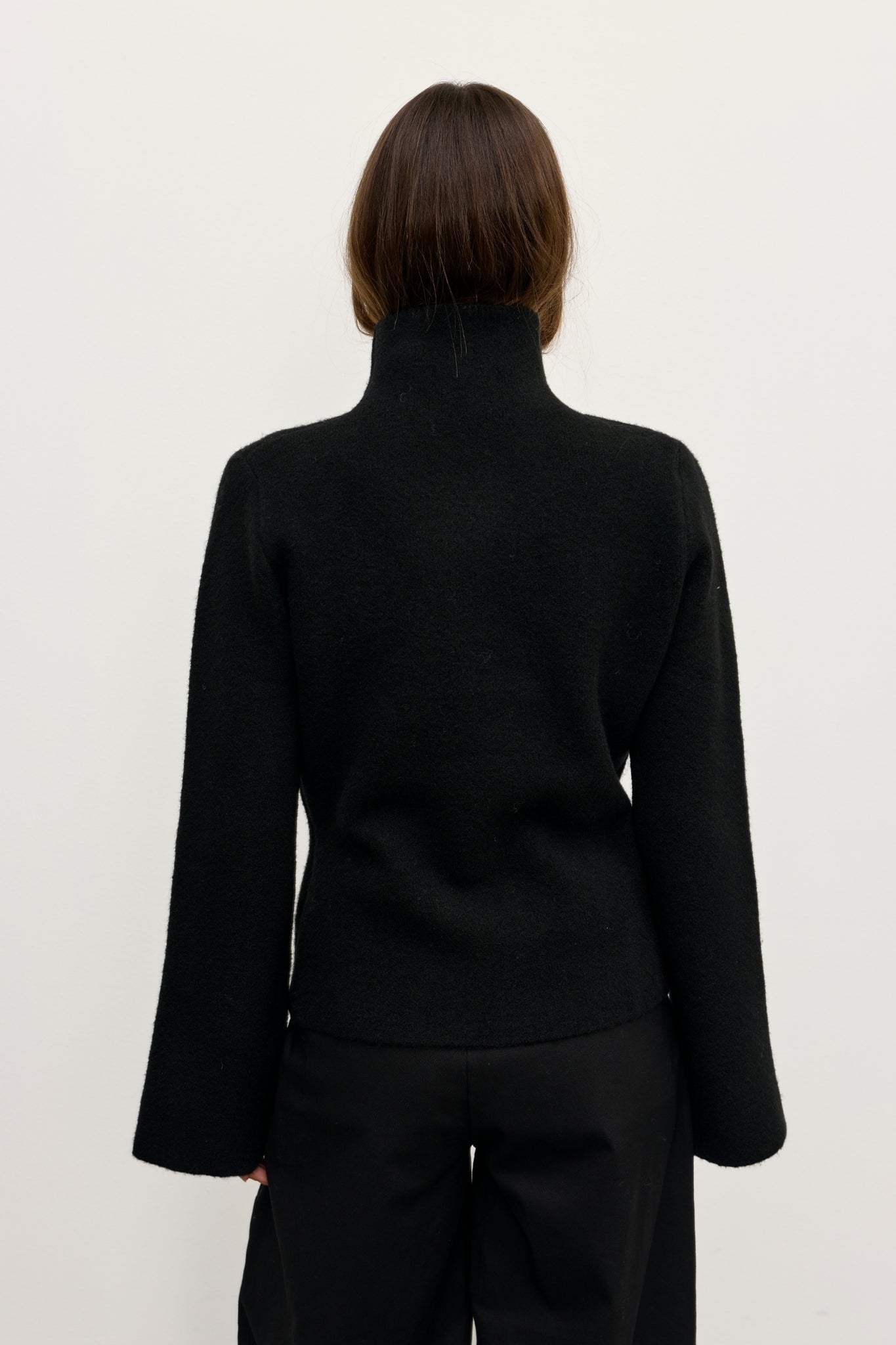 MAISIE KNIT TURTLENECK - BLACK
