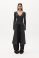 MARGAUX KNIT DRESS - CHARCOAL