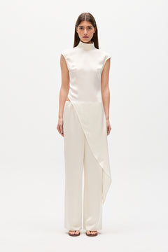 MAYA ASYMMETRY TOP - IVORY