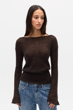 MOLLIE KNIT  - CHOCOLATE