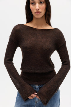 MOLLIE KNIT  - CHOCOLATE