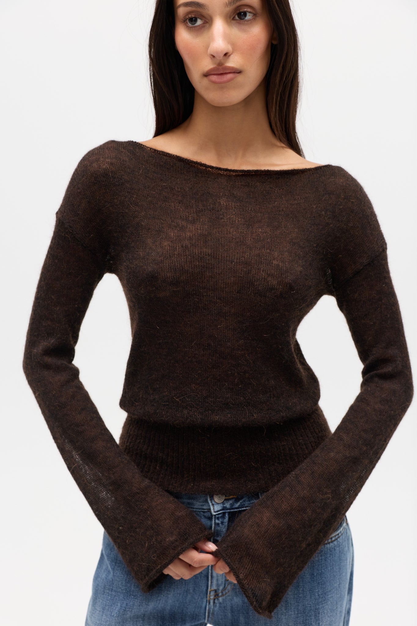 MOLLIE KNIT  - CHOCOLATE