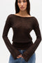 MOLLIE KNIT  - CHOCOLATE