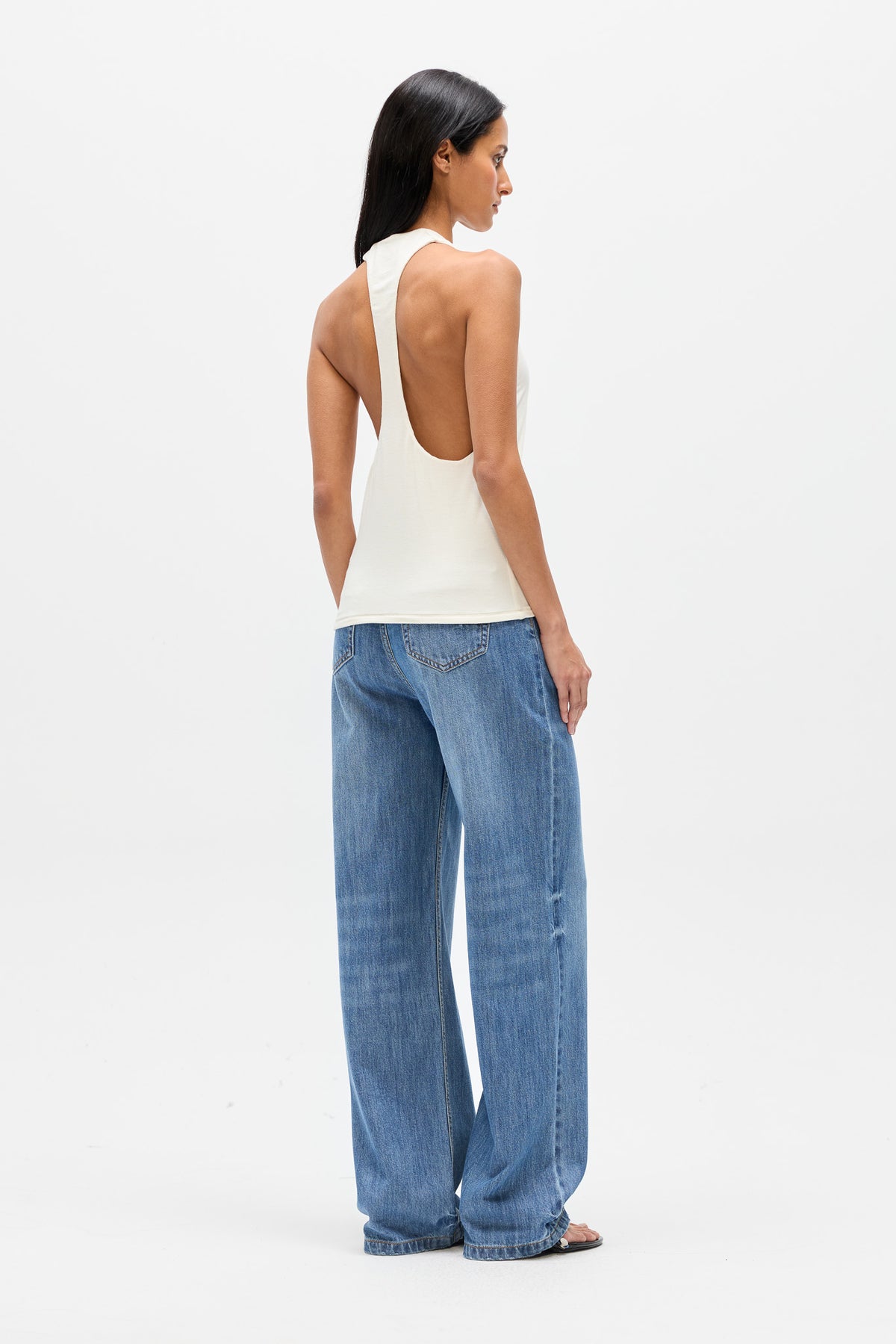 MAJA RACER BACK TANK - WHITE