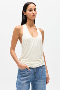 MAJA RACER BACK TANK - WHITE