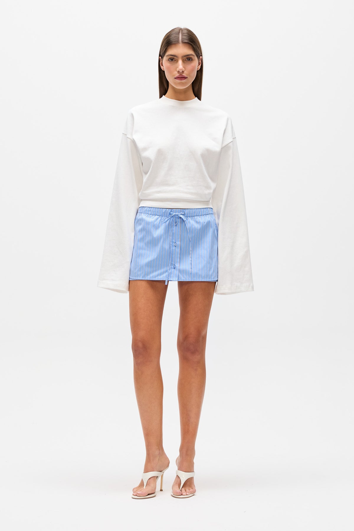 MARGAUX SKORT - BLUE STRIPE