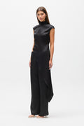 MAYA ASYMMETRY TOP - BLACK