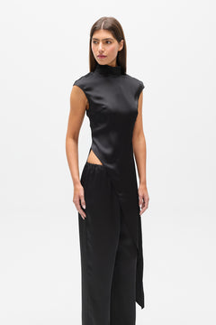 MAYA ASYMMETRY TOP - BLACK