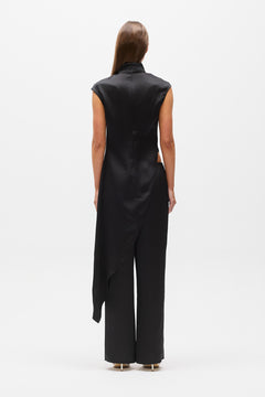 MAYA ASYMMETRY TOP - BLACK