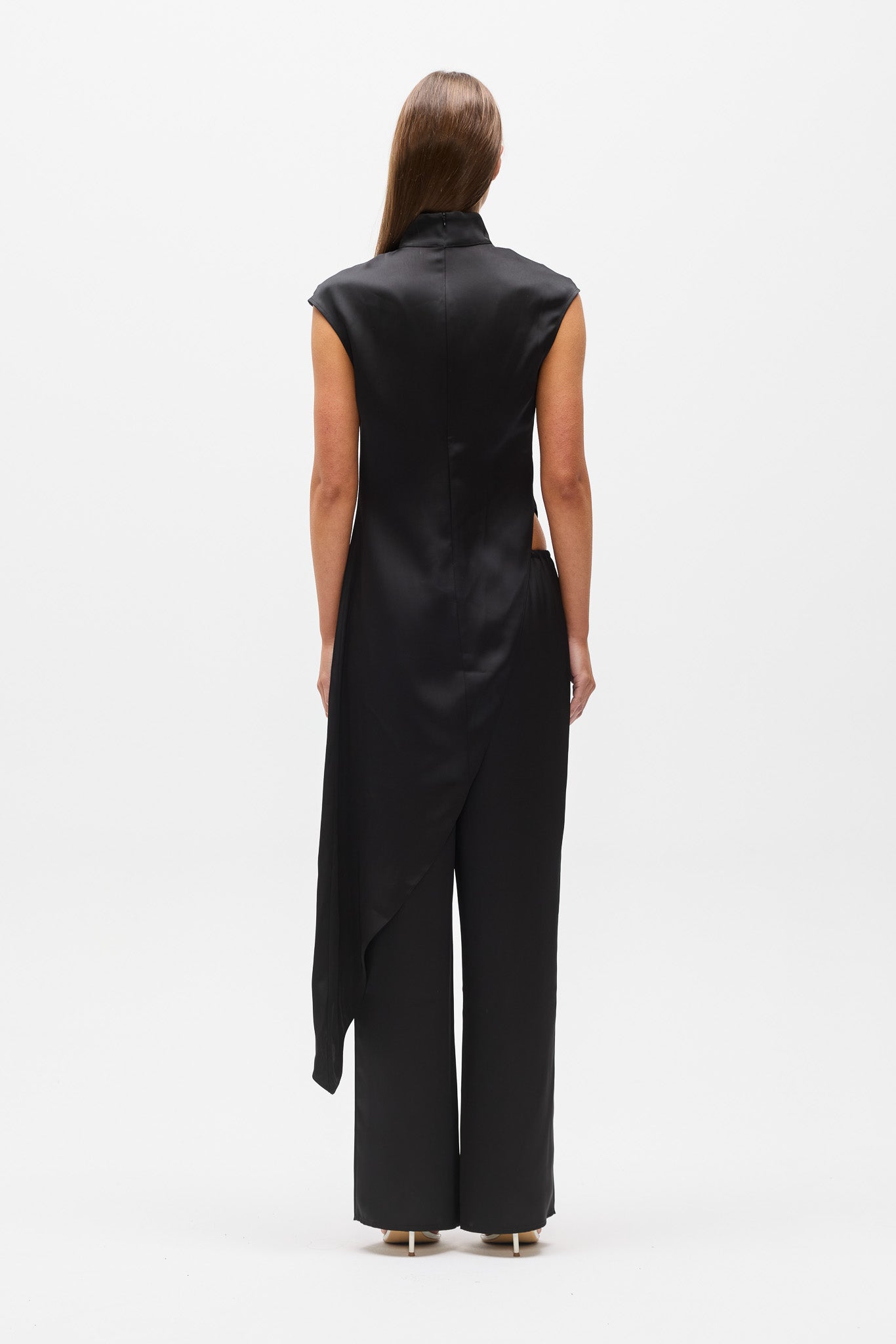 MAYA ASYMMETRY TOP - BLACK