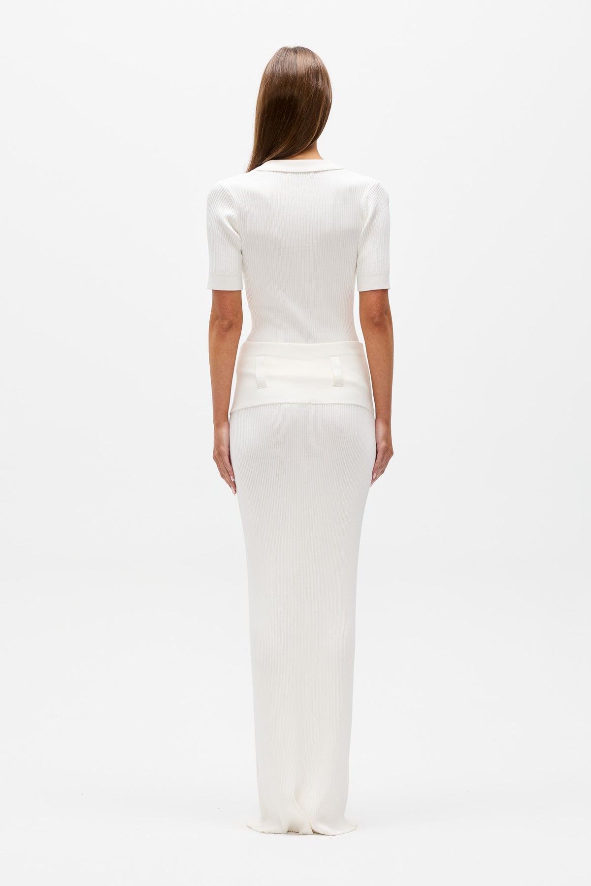 MIRANDA KNIT POLO - IVORY