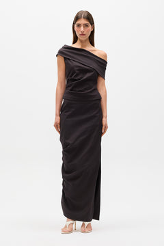 MOON SKIRT - BROWN