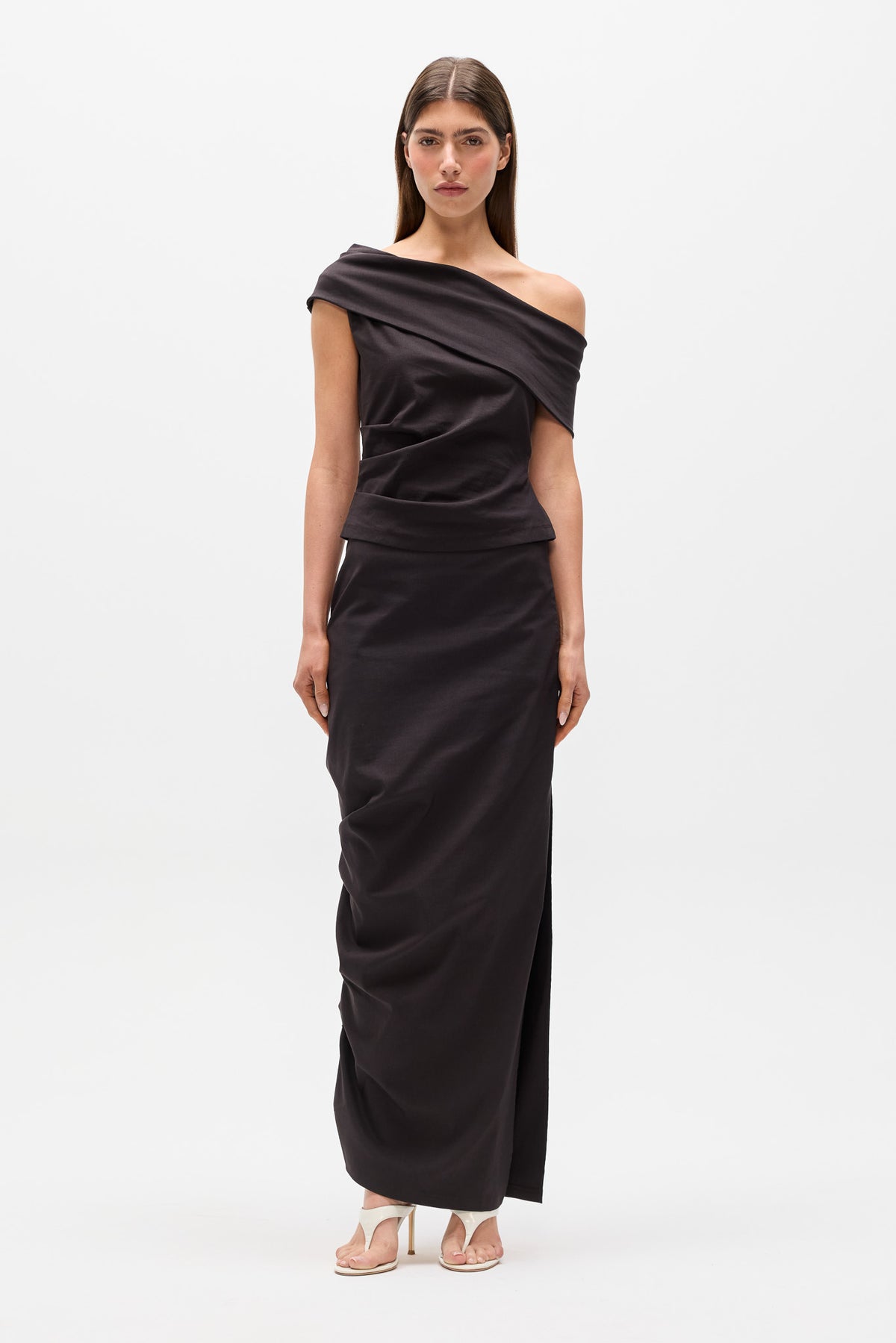 MOON SKIRT - BROWN