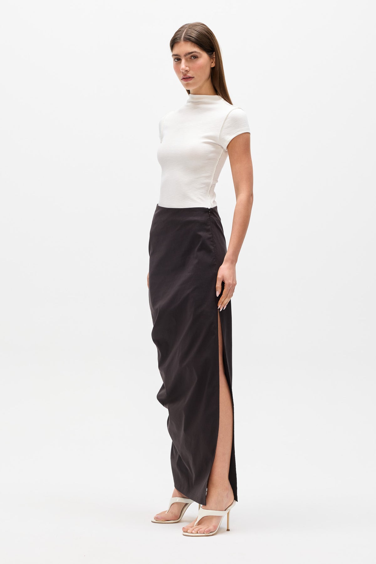 MOON SKIRT - BROWN