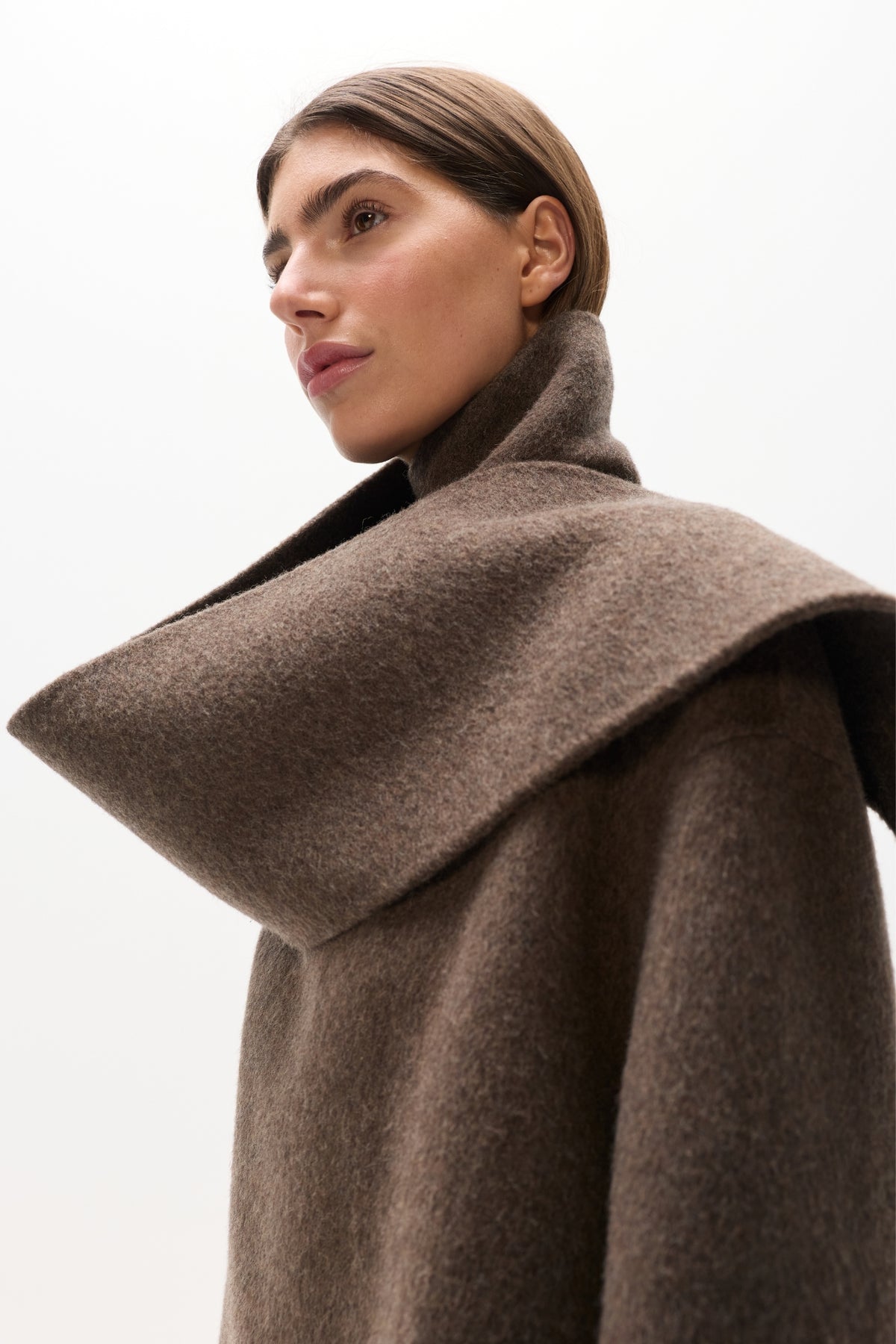 NOELLE SHORT COAT - DARK GREY