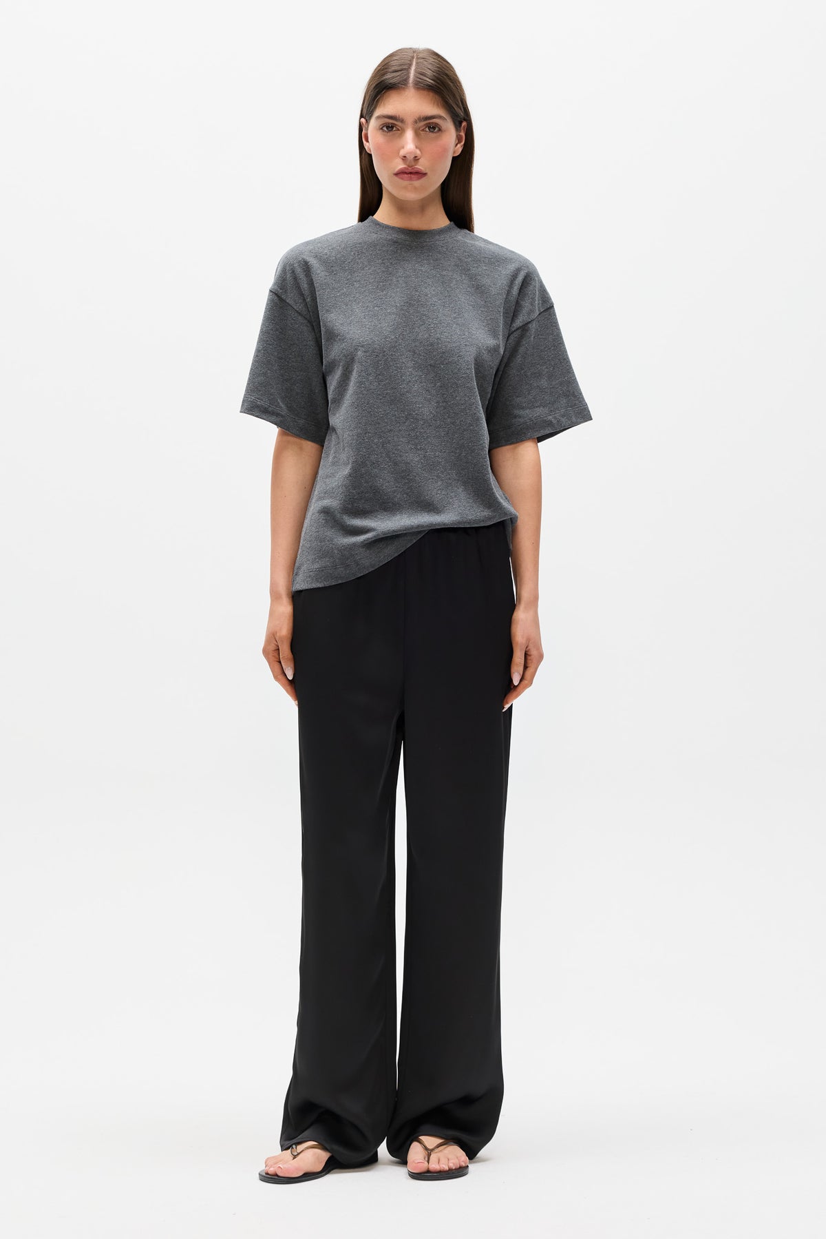 MICAH TOP - HEATHER GREY