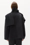 NOELLE SHORT COAT - DARK GREY