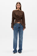 NOVALYN TOP - BROWN