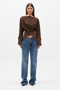 NOVALYN TOP - BROWN