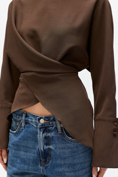 NOVALYN TOP - BROWN