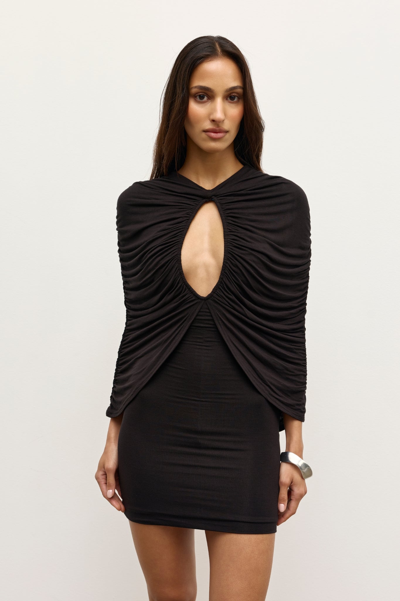 POSEY MINI DRESS - SHADOW