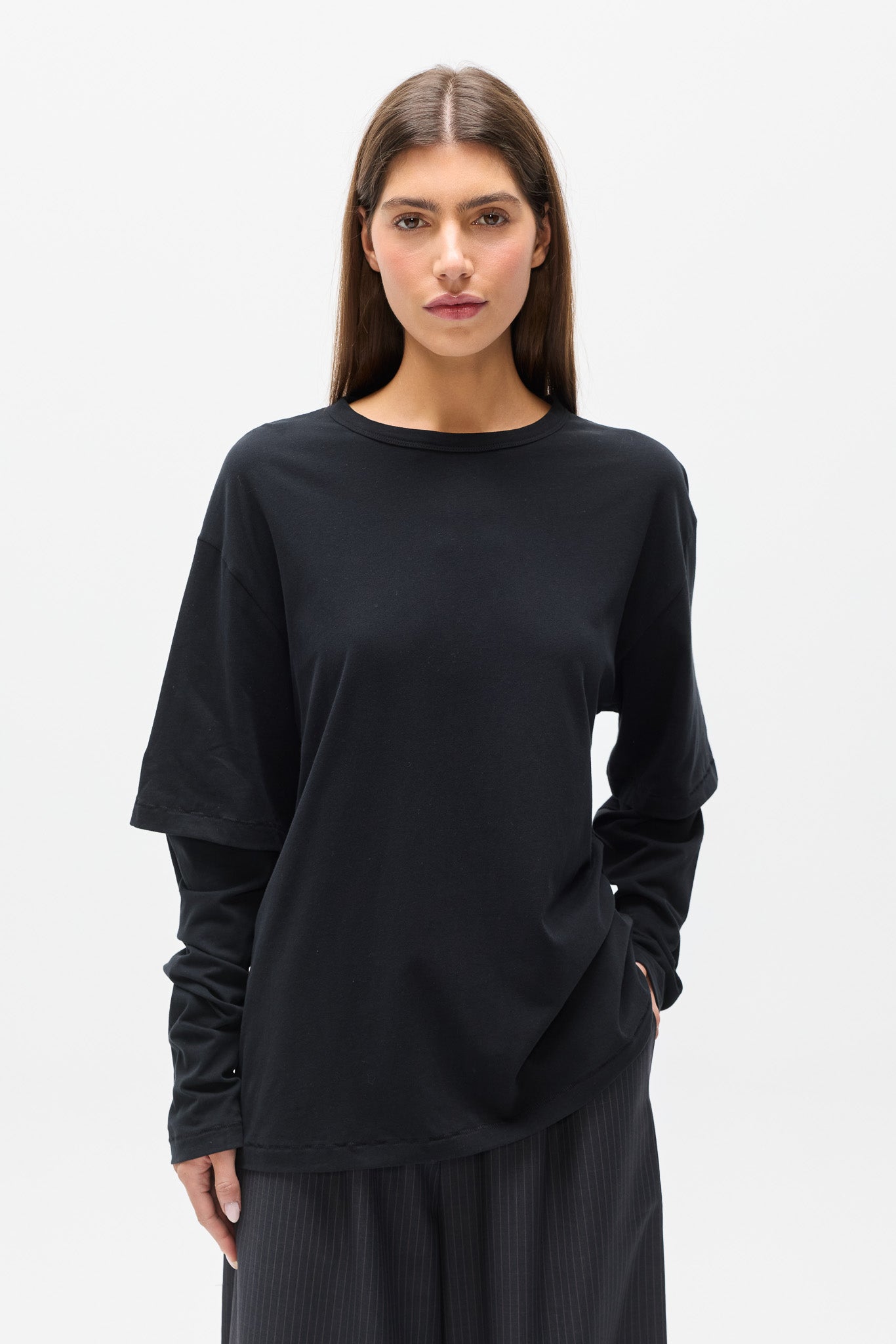 PAX LONG SLEEVE TEE - BLACK