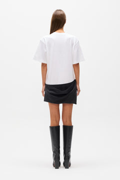 PHOEBE T-SHIRT MINI DRESS - WHITE