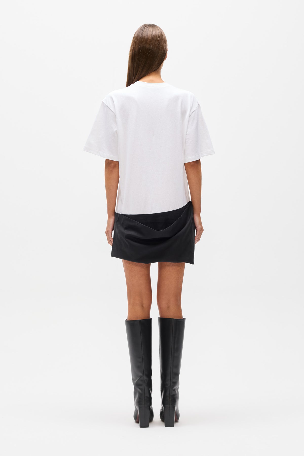 PHOEBE T-SHIRT MINI DRESS - WHITE