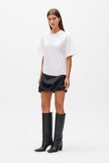 PHOEBE T-SHIRT MINI DRESS - WHITE