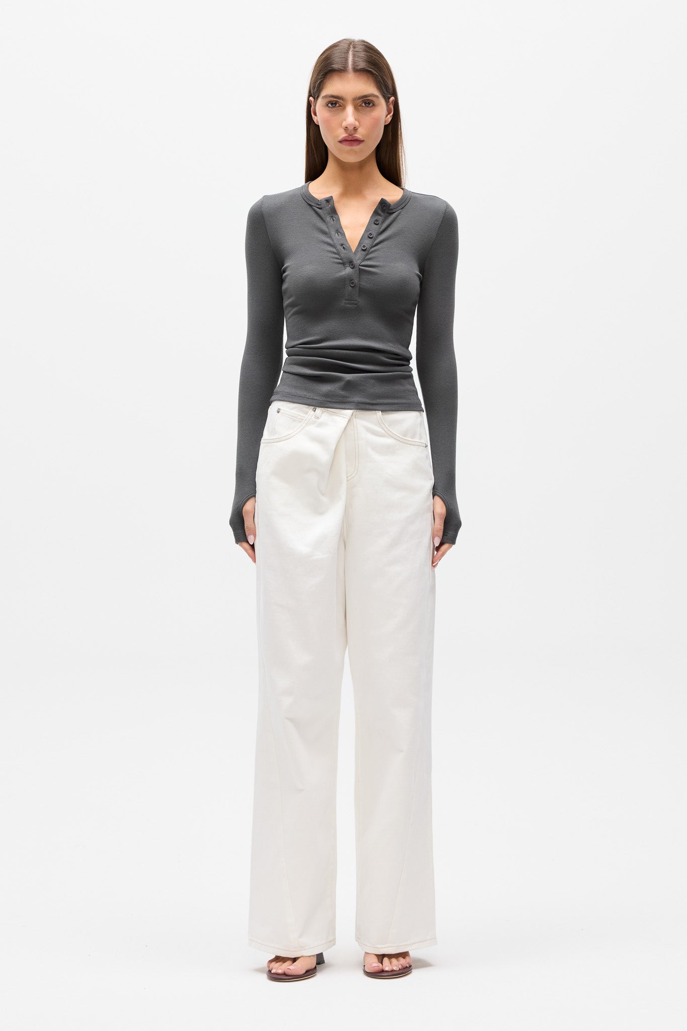 PIPER HENLEY TOP - SMOKE