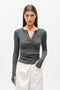 PIPER HENLEY TOP - SMOKE