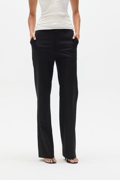 Rhys Tailored Straight Leg Pant in Black, view 3, Bayse Brand